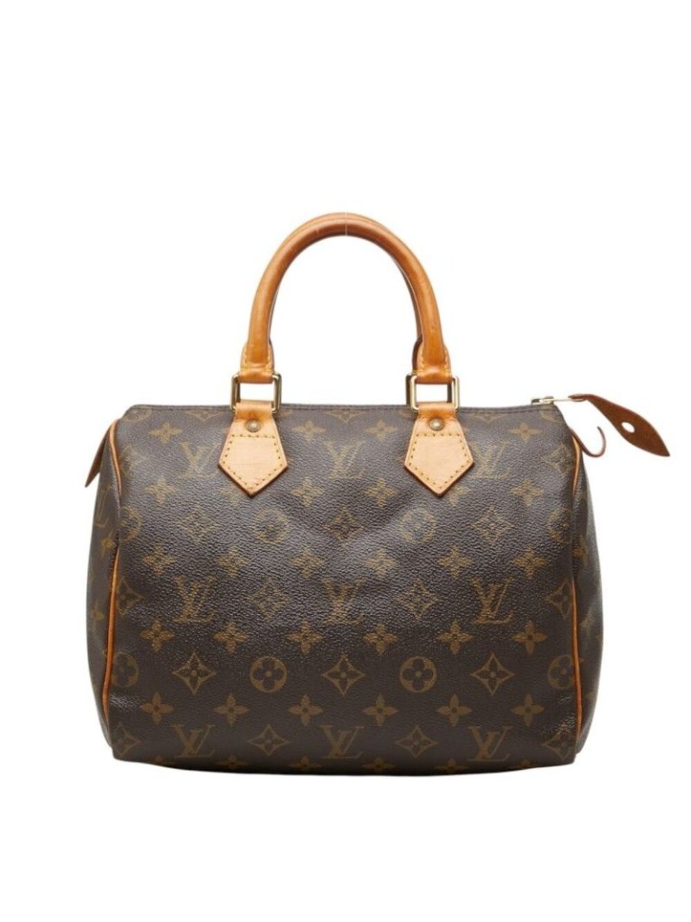 Louis Vuitton Monogram Speedy 25 Mini Boston Bag Brown Leather